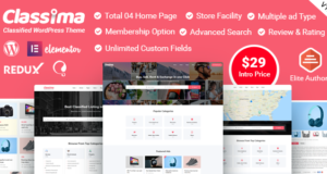 Classima – Kleinanzeigen WordPress Vorlage