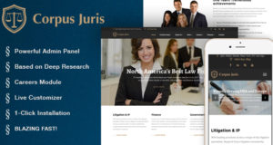 Corpus Juris – Anwaltskanzlei und Beratung WordPress Layout