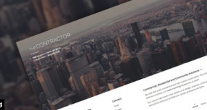 Der Auftragnehmer: Bauunternehmen WP Template