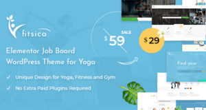 Fitsica – Yoga Jobboard WordPress Vorlage