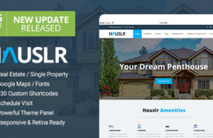 Hauslr – Single Property WordPress Vorlage