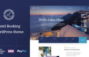 Hotelbuchung WordPress Template – Luviana