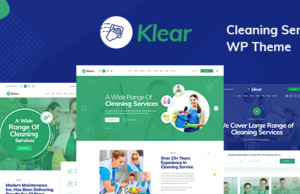 Klear – Reinigungsunternehmen WordPress Vorlage + RTL