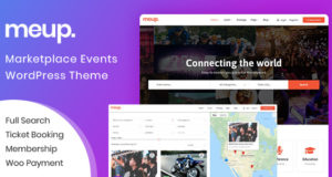 Meup – Marktplatz Events WordPress Vorlage