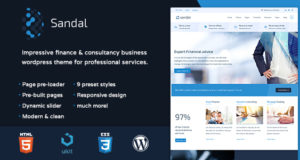 Sandale – Finanzen & Beratung Business WordPress Vorlage