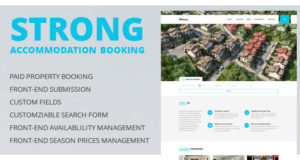 Unterkunftsreservierung WordPress Template - Stark