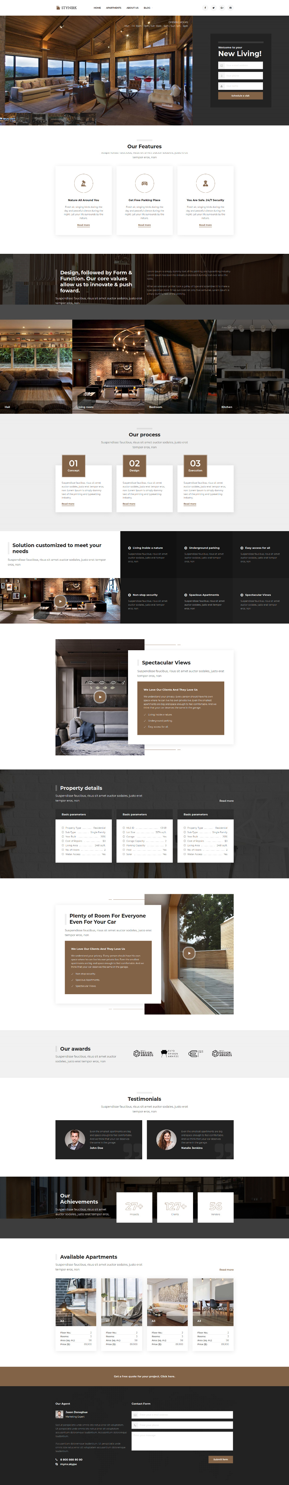 Stynirk - Single Property WordPress Theme - 1