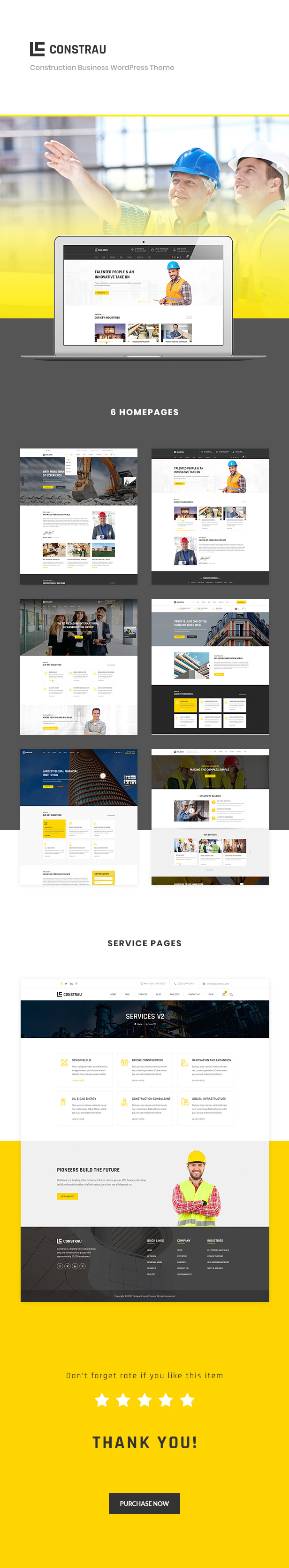 Constrau - Baugeschäft WordPress Theme