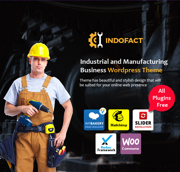 Indofact - Industrie und Fabrik WordPress Theme - 1