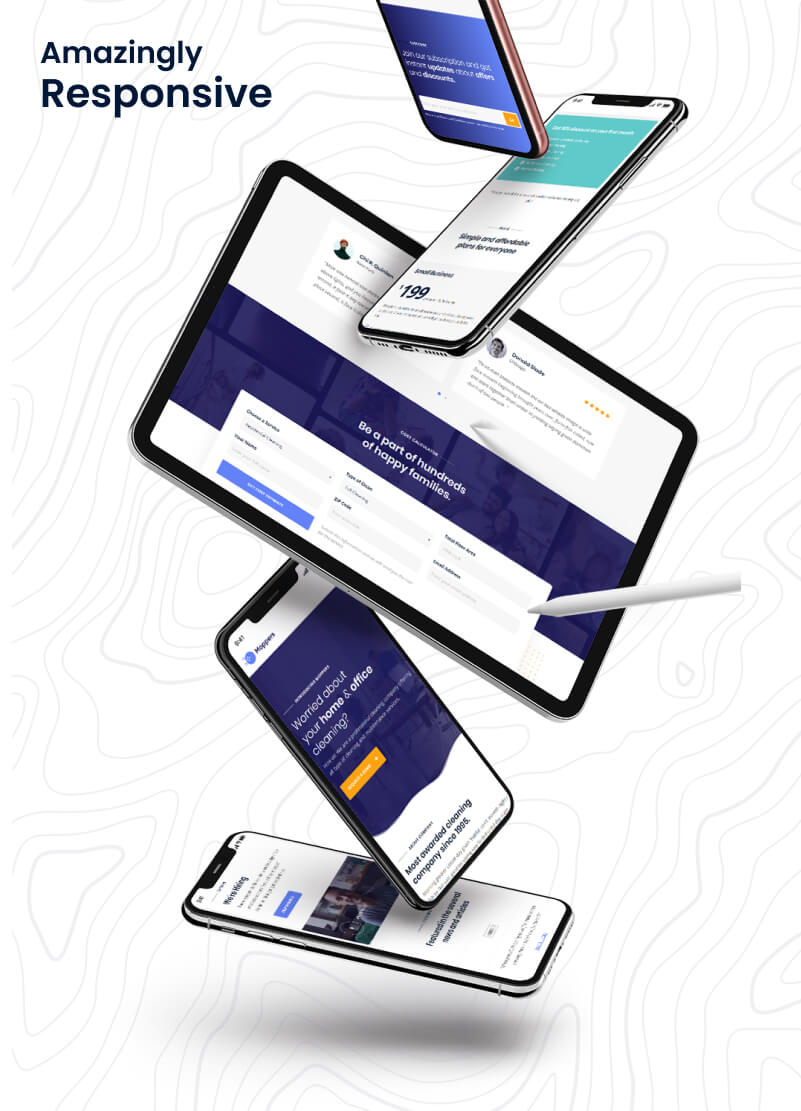 Moppers - Reinigungsunternehmen und Dienstleistungen WordPress Theme
