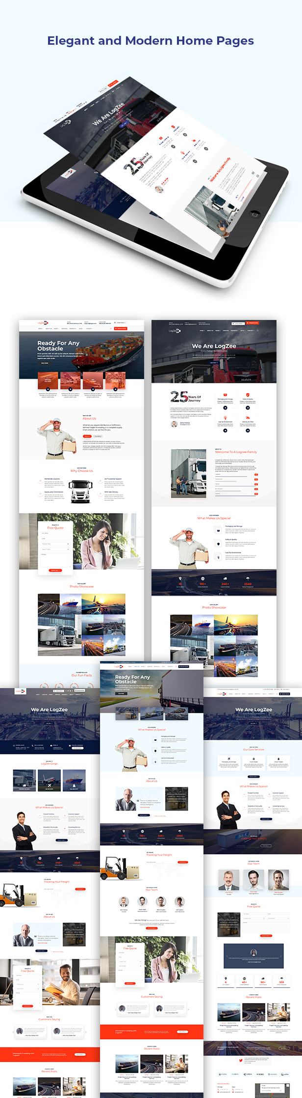 Logzee | Logistik, Transport, Fracht WordPress Theme