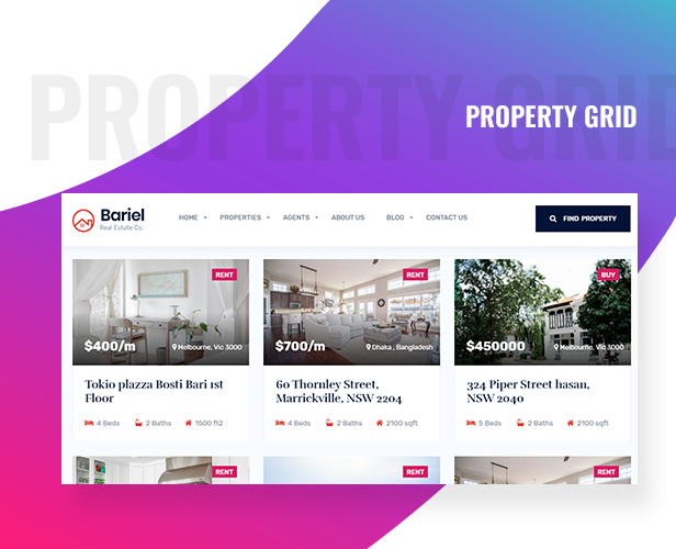 Bariel - Immobilien WordPress Theme - 4