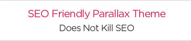SEO freundliches einseitiges Parallax WordPress Theme