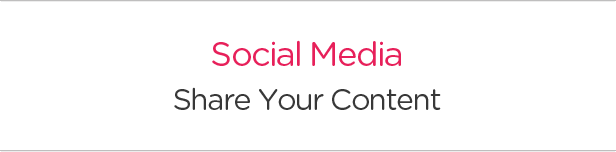 Sozialen Medien. Teile deinen Inhalt