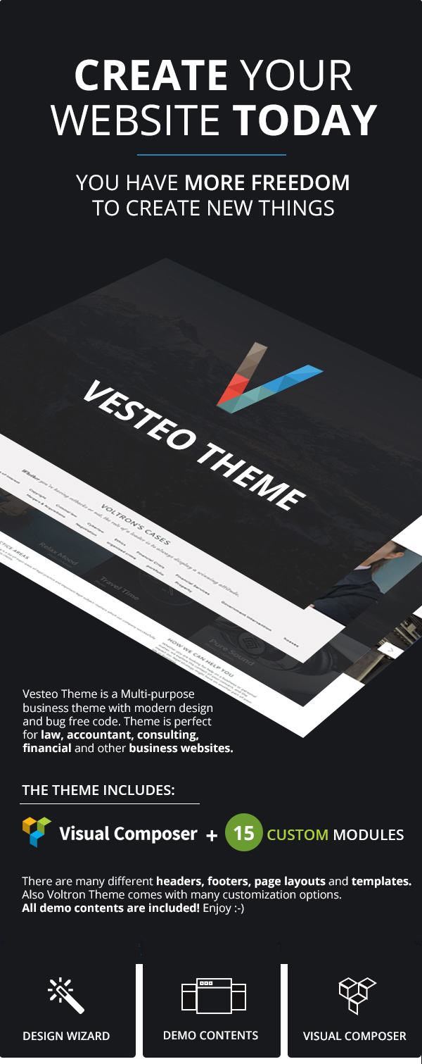 Responsive Vesteo Business-Mehrzweckthema - 4