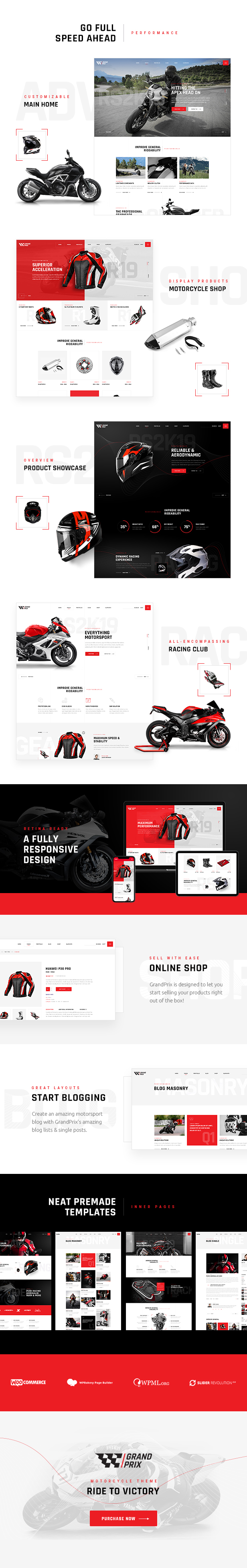 GrandPrix - Motorrad WordPress Theme - 1