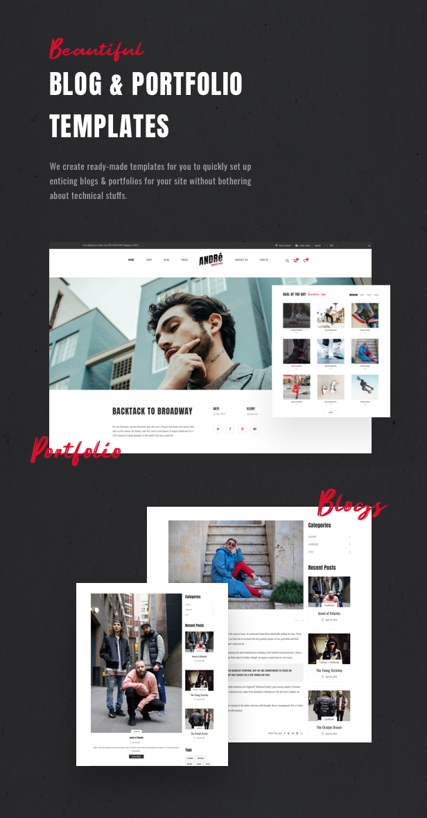 Andre - Street Style Sport & Fitness WooCommerce Theme - 14