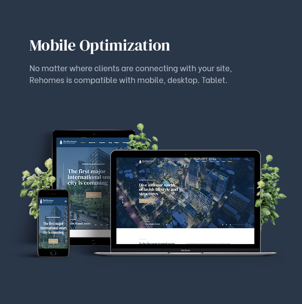 Rehomes - Immobiliengruppe WordPress Theme