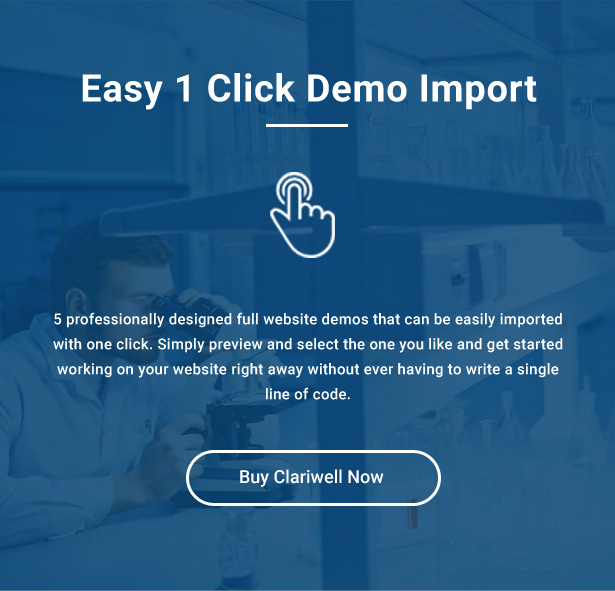 Clariwell - Medizinisches Labor & Forschung WordPress Theme - 6
