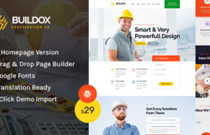 Buildox – Konstruktion und Erstellung von WordPress Vorlage