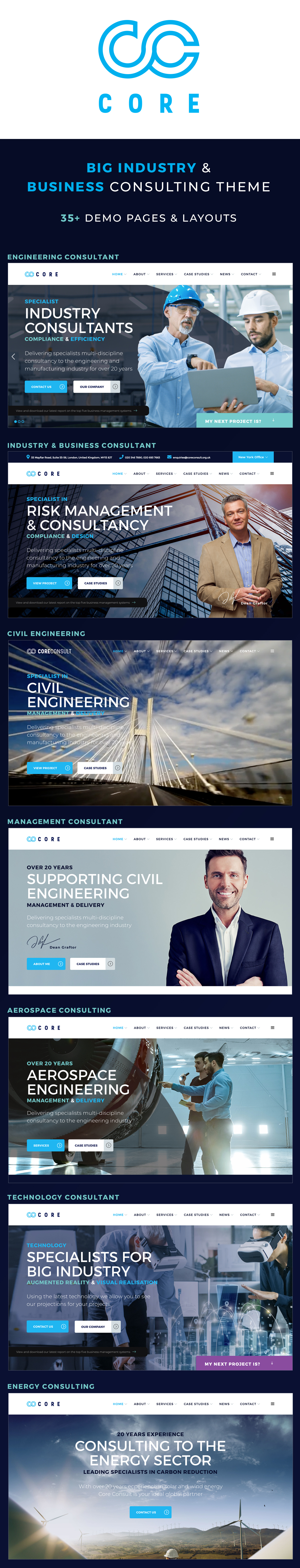 Coreconsult - Big Industry & Unternehmensberatung WordPress Theme - 2