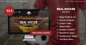 Echter Fußball – Sportvereine WordPress