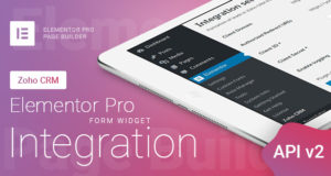 Elementor Pro Form Widget – Zoho CRM – Integration