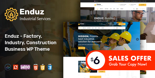 Enduz - Factory und Industrie WordPress Vorlage
