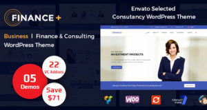 Finanzen + Grossunternehmen und Beratung WordPress Template