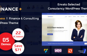 Finanzen + Grossunternehmen und Beratung WordPress Template