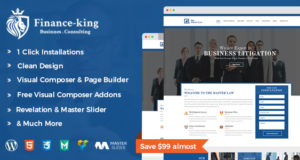 Finanzkönig Corporate WordPress Template – Finanzen WP