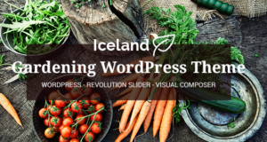 Island – Garten, Landschaft Responsive WP Vorlage