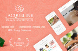 Jacqueline | Spa & Massage Salon Beauty WordPress Vorlage