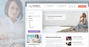 MentalPress – WP Template für Ihre medizinische oder psychologische Website.