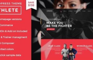 Sportler Fitness | Fitness und Sport WordPress Vorlage