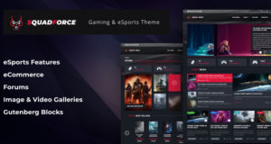 SquadForce – eSports Gaming WordPress Template