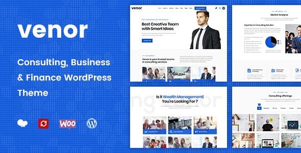 Wordpress Immobilien Template Venor - Business Consulting WordPress Theme