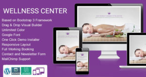 WellnessCenter Beauty Spa Salon WordPress Template