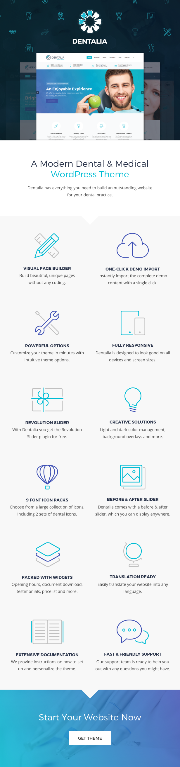 Dentalia - Zahnarzt & Medizin WordPress Theme - 1