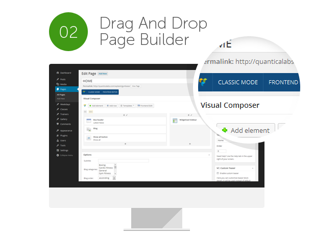 Crossfit, Boxen, Training, Aerobic, Fitness und WordPress Theme