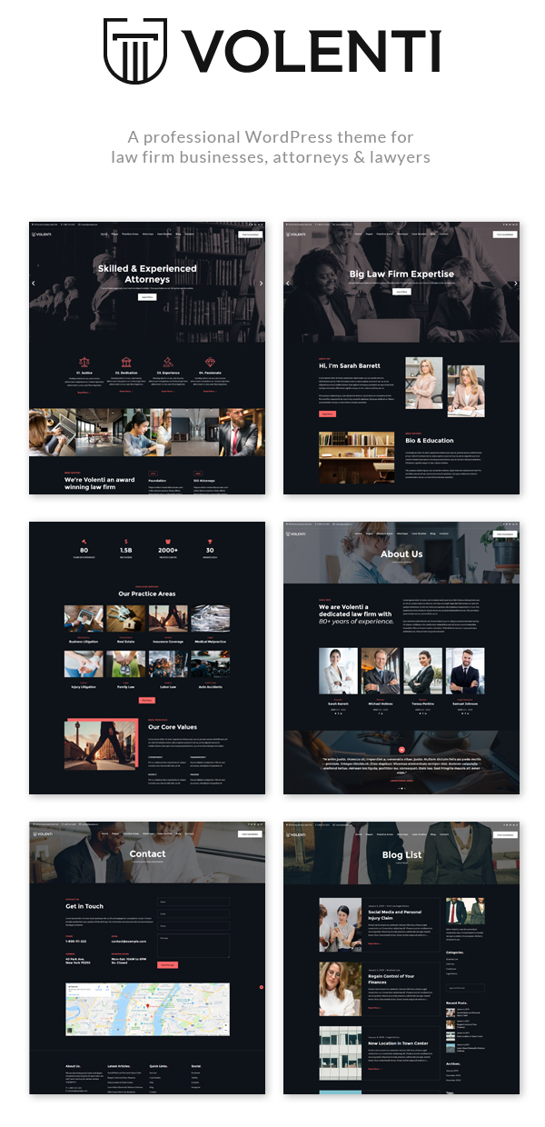 Volenti - Rechtsanwälte Elementor WordPress Theme - 1