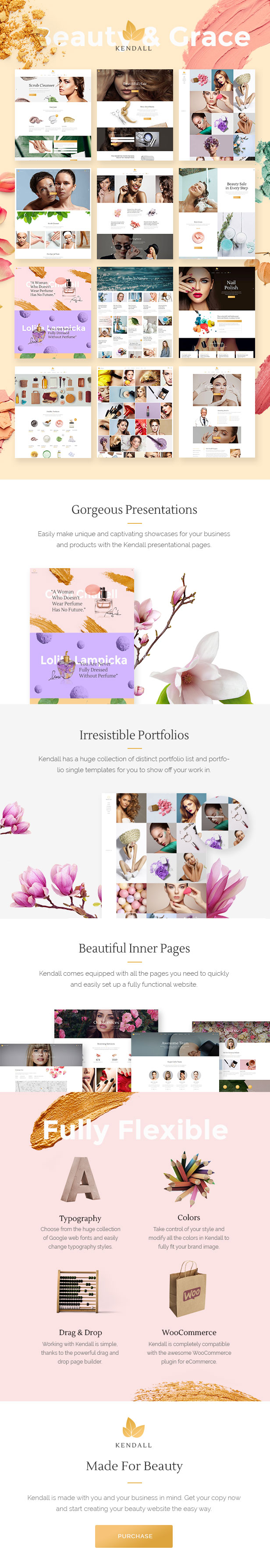 Kendall - Spa, Hair & Beauty Salon Theme - 1
