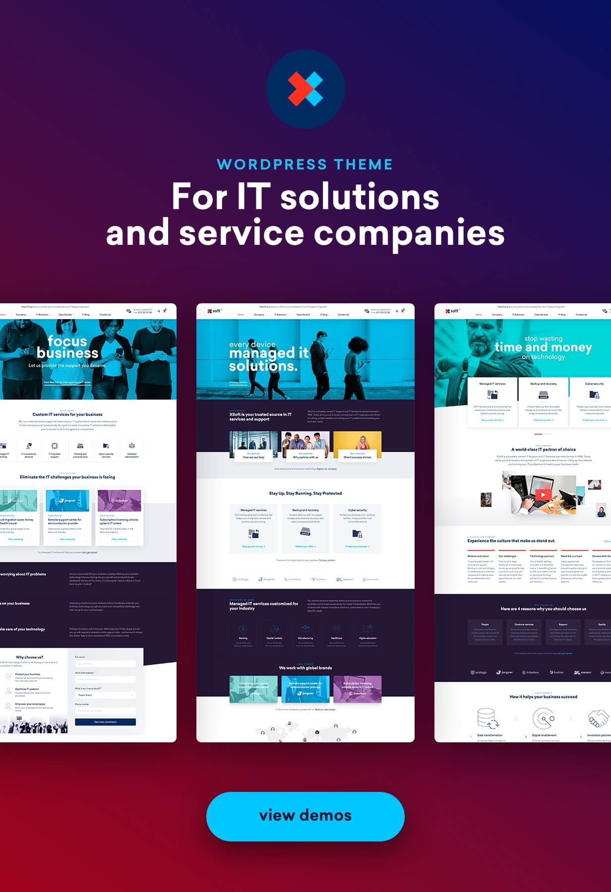 Nanosoft - WP Theme für IT Solutions and Services Company - 2