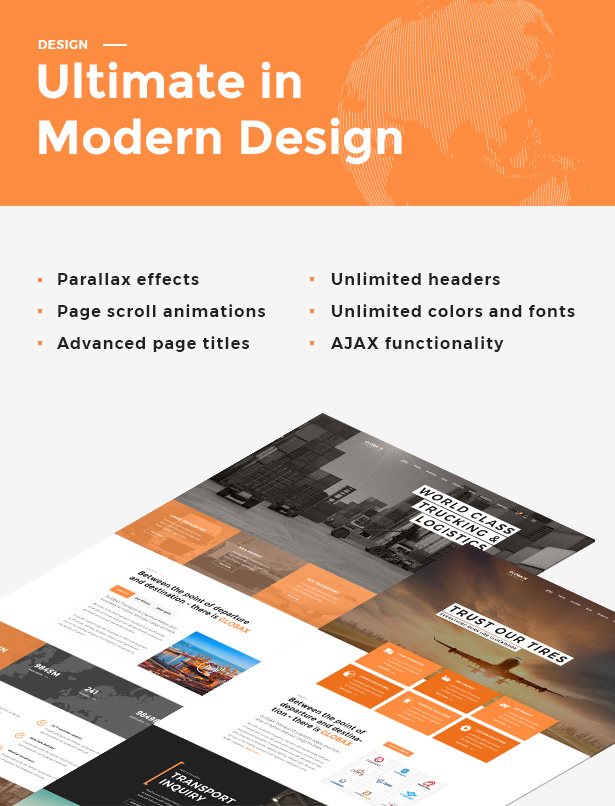 Globax - Logistik WordPress Theme + Woocommerce - 5