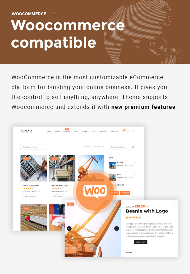 Globax - Logistik WordPress Theme + Woocommerce - 8