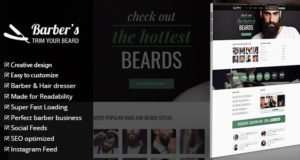 Barber - WordPress Template für Friseure und Friseursalons