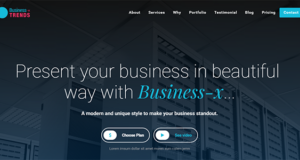 Business-x: WordPress Business Landing Page