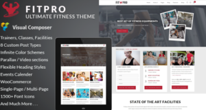 FitPro - Veranstaltungen Fitness Gym Sport WordPress Vorlage