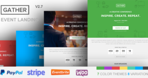 Gather – Event & Konferenz WP Landing Page Vorlage