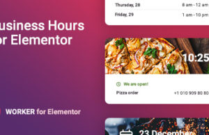 Geschäftszeiten-Widget für Elementor – Worker